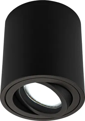 Produktbild von Ledvion - LED Aufbauspots Rund, Dimmbare, 5W, 6500K, Schwarz, Deckenleuchte