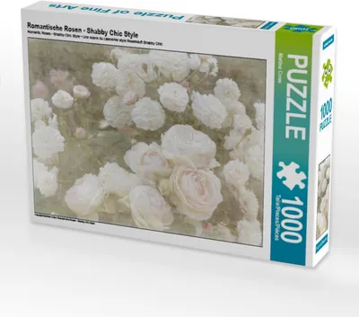 Produktbild von Calvendo Romantische Rosen - Shabby Chic Style 1000 Teile Puzzle quer 640x480mm, Cross Martina; 7295978