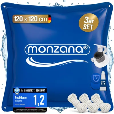 Produktbild von MONZANA 3x Poolkissen Winter XL Chlorbeständig rechteckig
