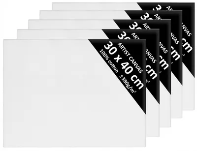 Produktbild von DaVinci 5er Set Mal Leinwand 30x40 cm Baumwolle