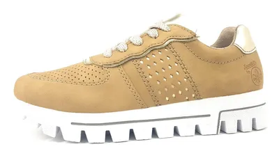 Produktbild von Rieker Damenschuhe Schnürschuhe Sportive Sneaker Beige Freizeit, Schuhgröße:42 EU