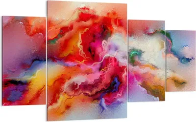 Produktbild von Bild auf Leinwand - Leinwandbild - Abstraktion modern - 160x90cm - Wand Bild - Wanddeko - Leinwanddruck - Bilder - Kunstdruck - Wanddekoration - Leinwand bilder - Wandkunst - DL160x90-4035