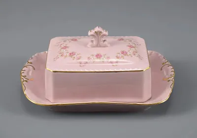 Produktbild von Leander Buttermilch, rosa Porzellan, 0,25 Kg, Blumen, Leihgeber