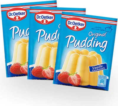 Produktbild von Dr. Oetker Original Pudding Vanille-Geschmack 3er 112,5g – Dessertpulver