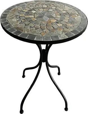 Immagine prodotto di Tavolo in mosaico Tavolo da giardino Tavolo da bistrot Tavolo fine Ø 60 x H 70 cm