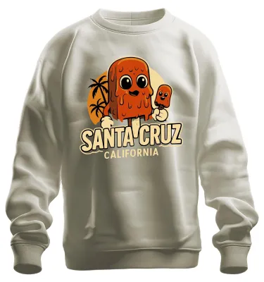 Immagine prodotto di Santa Cruz Popsicle Cartoon Palm Trees California Retro Vintage Unisex Felpa Pullover, Nature, S