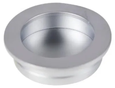 Productafbeelding van Zamak meubelknop, rond, 50 mm, mat chroom, set van 24 stuks