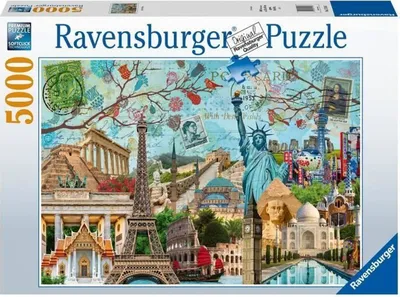 Zdjęcie produktu dla Gra logiczna Big City Collage Ravensburger 17118 - Unikalne puzzle, technologia SoftClick, dla wszystkich grup wiekowych
