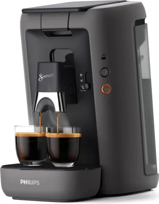 Produktbild von Philips Senseo® Maestro Kaffee Pad Maschine, Kaffeestärkewahl, Memo Funktion, 1.2 L Wasserbehälter, Grau (CSA260/50)