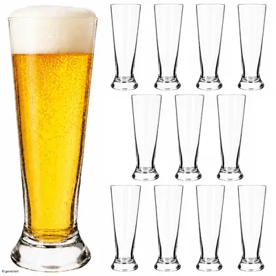 Image de 12 verres à bière Cipe, 0,3L, pour cocktails, boissons, fêtes, bars et restaurants