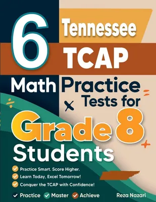 Produktbild von 6 Tennessee TCAP Math Practice Tests for Grade 8 Students
