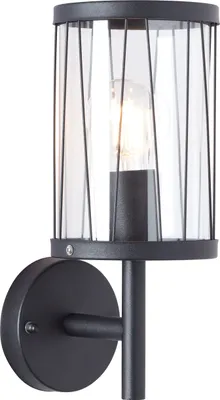Produktbild von Brilliant Reed Außenwandleuchte, stehend E27 IP44 Schwarz Matt 44681/63