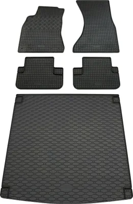 Produktbild von Rigum Gummi Fußmatten + Kofferraumwanne im Set für Audi A4 B8 8K Avant