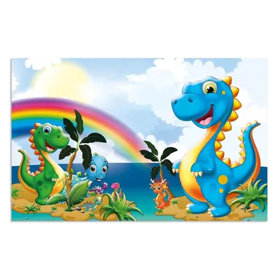 Produktbild von HERMA Dinos, Mehrfarbig, Karton, 550 mm, 350 mm, 1 Stück(e)