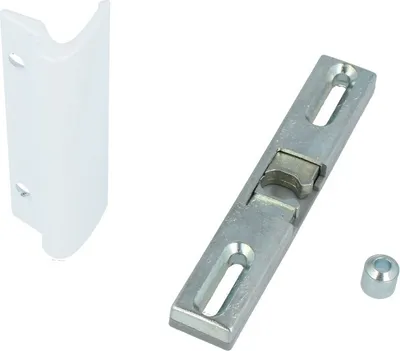 Produktbild von Glasfalzgriff Universalschnäpper Hülse Balkontürgriff Balkontürschnäpper Ziehgriff Weiß - RAL9016