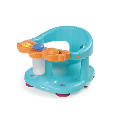 Produktbild von Foppapedretti Tuffetto, Badewannensitz, 30 x 38,5 x 24,5 cm, 870 g, für Kinder bis zu 13 kg, hellblau/orange Orange Blau