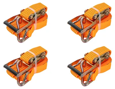 Obrázek produktu pro Sada čtyř oranžových přepravních pásů 8m/50mm/5t s napínákem