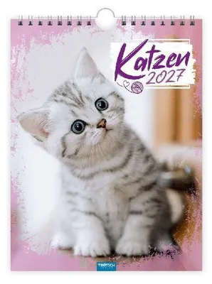 Produktbild von TRÖTSCH - Notizkalender zum Hängen Katzen 2027