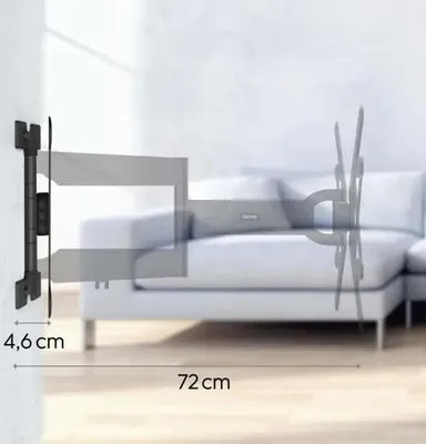 Obrázok produktu pre Hama 00220853 TV-Halterung 165,1 cm (65") Schwarz (00220853)