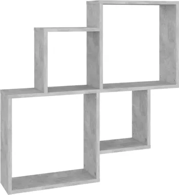 Immagine prodotto di vidaXL Scaffale cubo in cemento grigio 80x15x78,5 cm Materiale a base di legno