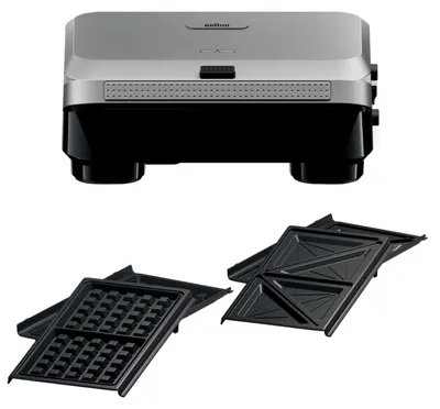 Produktbild von Braun SnackMaker 5 – 2-in-1 Sandwichmaker und Waffeleisen mit austauschbaren Platten, s