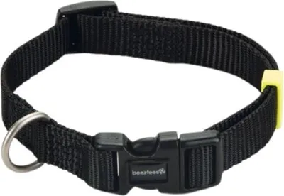 Produktbild von Beeztees Uni - Hundehalsband - schwarz - 26-40 cm x 15 mm