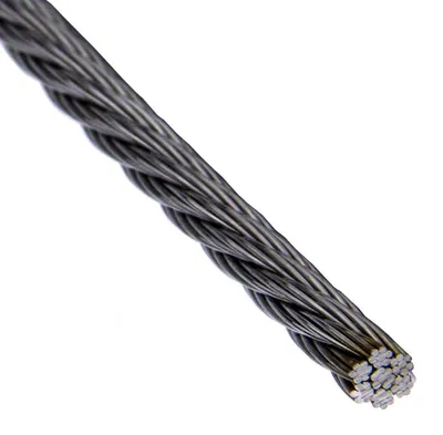 Produktbild von AG-BOX 10,0 mm Drahtseil 7x7 mittelweich, Edelstahl A4, 50 Stück