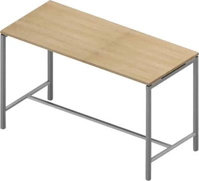 Produktbild von Quadrifoglio Stehtisch Creo eiche rechteckig, 4-Fuß-Gestell alu, 180,0 x 80,0 x 107,0 cm