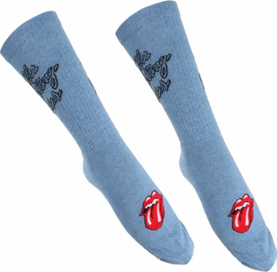 Produktbild von The Rolling Stones - Socken Logo für Herren/Damen Uni RO4735 (40,5 EU - 45,5 EU) (Blau)