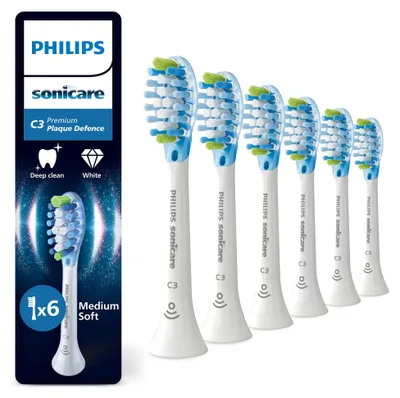 Obrázok produktu pre Philips HX9046/87, 6 kusov, Biela, 3 mesiace, Stredná, 62000 pohybov za minútu, Philips