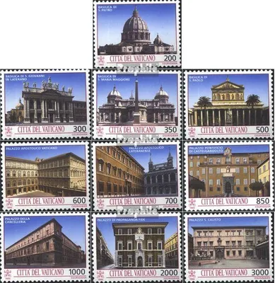 Produktbild von Briefmarken Vatikanstadt 1993 Mi 1080-1089 (kompl.Ausg.) postfrisch Baudenkmäler