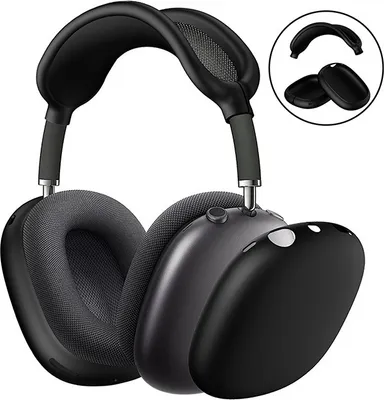 Produktbild von INF Ohrpolster, Schutzhülle und Kopfbügelkissen für Airpods Max-Kopfhörer Schwarz