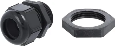 Immagine prodotto di Raccordo a vite STEX24 PA con controdado - STEX24 marchio proprio M25x1,5 poliammide (PA) lunghezza filettatura 8,0 mm - 1 pezzo