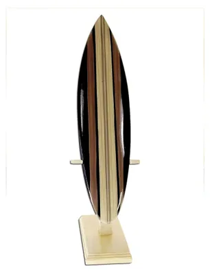 Produktbild von Deko Surfboard aus Holz mit Airbrush-Design, 30 cm