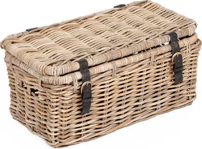 Produktbild von Rattan Truhe RESSY Grey ca. L60cm Couchtisch