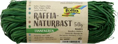Immagine prodotto di Folia 9058 Rafia naturale di bastone - opaca, verde abete, 50 g
