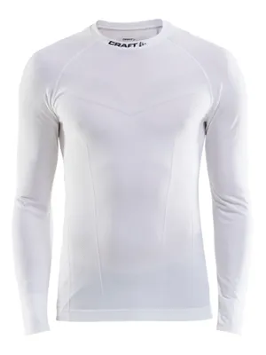 Produktbild von Craft Herren Funktionsunterhemd Langarmunterhemd Pro Control Seamless Jersey, Farbe:Weiß, Artikel:-900000 white, Größe:M