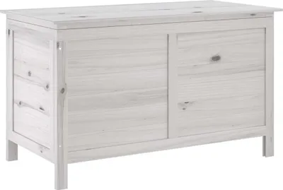 Produktbild von vidaXL Gartentruhe Weiß 99x49,5x58,5 cm Massivholz Tanne