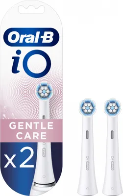 Immagine prodotto di Sostituzione dello spazzolino Oral-B iO Gentle Care Heads Per adulti Numero di testine incluse 2 Numero di modalità di spazzolamento dei denti Non applicabile Bianco