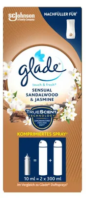 Obrázek produktu pro Glade náplň Bali – santalové dřevo a jasmín, 10 ml, balení po 3 ks