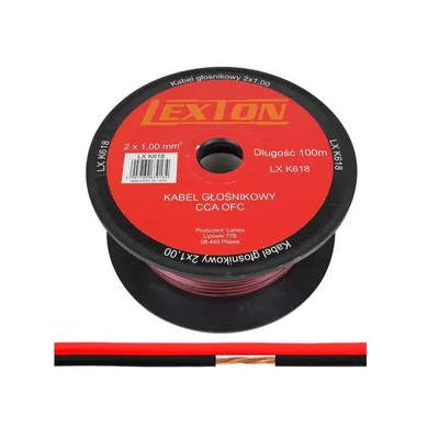 Obrázok produktu pre Reprokábel 2x1mm KLS1 červeno-čierny