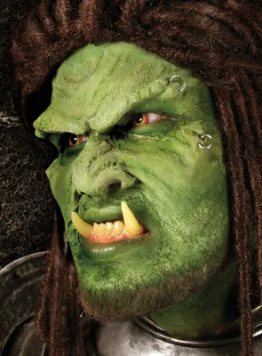 Produktbild von Ork Halbmaske aus Latex