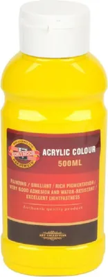 Immagine prodotto di KOH-I-NOOR 0162720551LP Vernice acrilica 205 Giallo primario 500 ml 1 pz