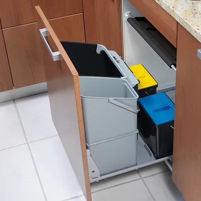 Produktbild von Naber Müllex Comfort 35 17 4 4. Abfallsammler, anthrazit/hellgrau. - Mülleimer