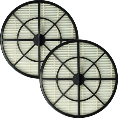 Produktbild von vhbw 2x Staubsaugerfilter kompatibel mit Arcelik Staubsauger - Abluftfilter Schwarz Weiß