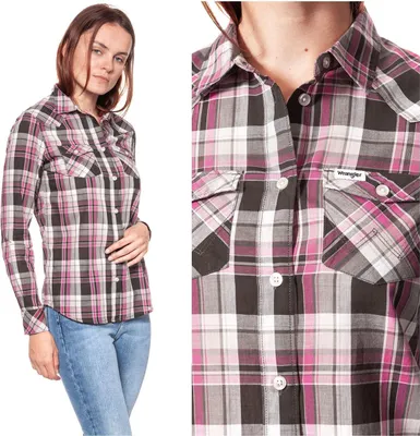 Immagine prodotto di Wrangler Check Shirt Rosin Green W5240LUWY 112129352 Hemd
