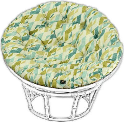 Produktbild von AMPO Sitzkissen Papasan Rattan Kissen Auflage für Hängesessel Hängeei Schaukel 110 cm
