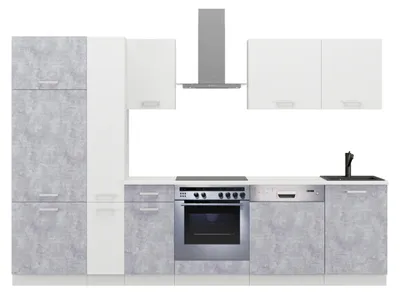 Produktbild von Küche Toni 300 cm Küchenzeile Küchenblock Singleküche Einbauküche