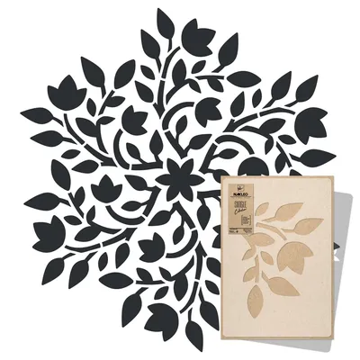 Produktbild von Mandala Große Malschablonen Durchmesser 195 cm, Orientalischer Kreis Mandala Geometrisches Ornament, Wiederverwendbare Kunststoff Wandschablone DIY