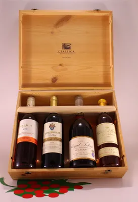 Produktbild von Kassette Grandi Vini Dolci - Avignonesi - Velich - The Royal Tokaji Wine Company - Chateau d'Yquem